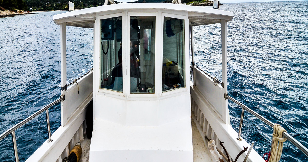 Maritime worker on a boat